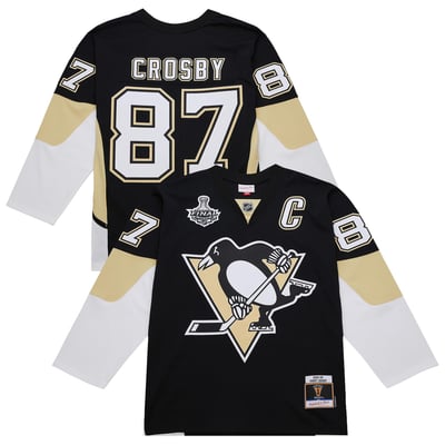 Sidney Crosby Pittsburgh Penguins Mitchell & Ness Big & Tall 2008/09 Captain Patch Power Play Jersey - Black