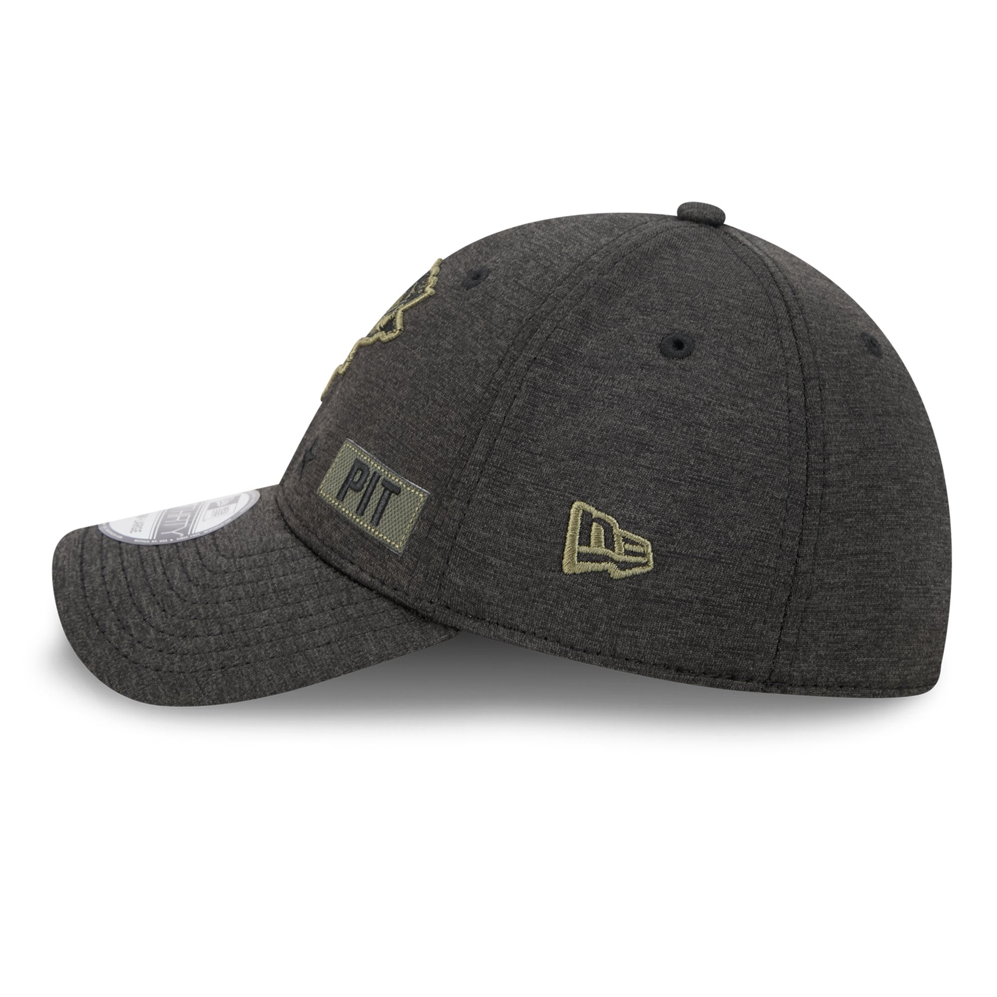 Casquette extensible New Era Stealth Mode Flex 39Thirty noire pour homme, Pittsburgh Penguins