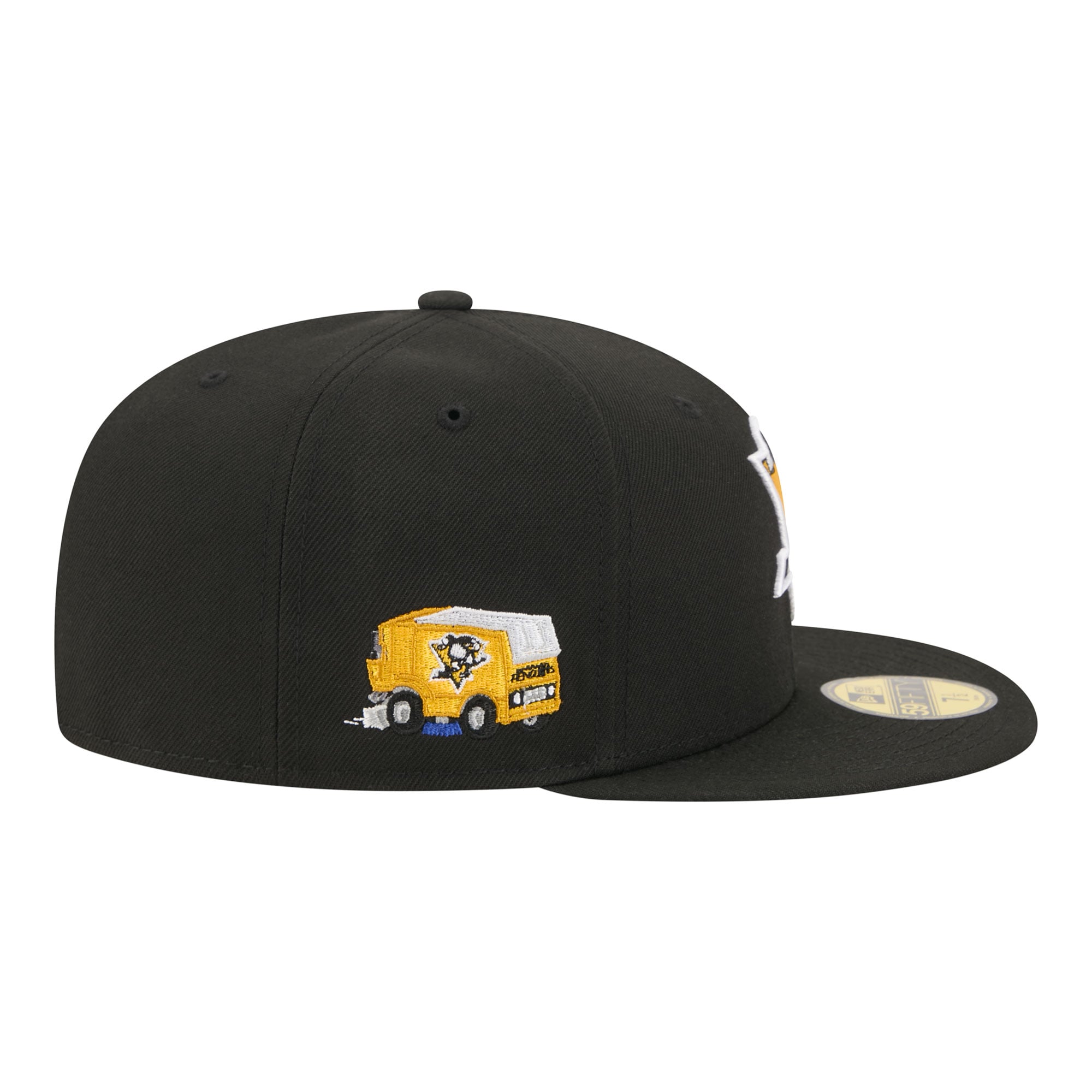 Casquette ajustée New Era noire Pittsburgh Penguins Zamboni 59FIFTY pour homme