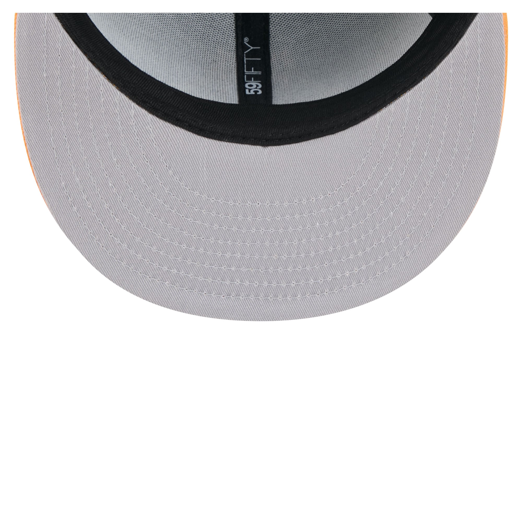 Casquette ajustée New Era 59FIFTY pour homme, noire et or, logo Pittsburgh Penguins, surpiqûres apparentes.