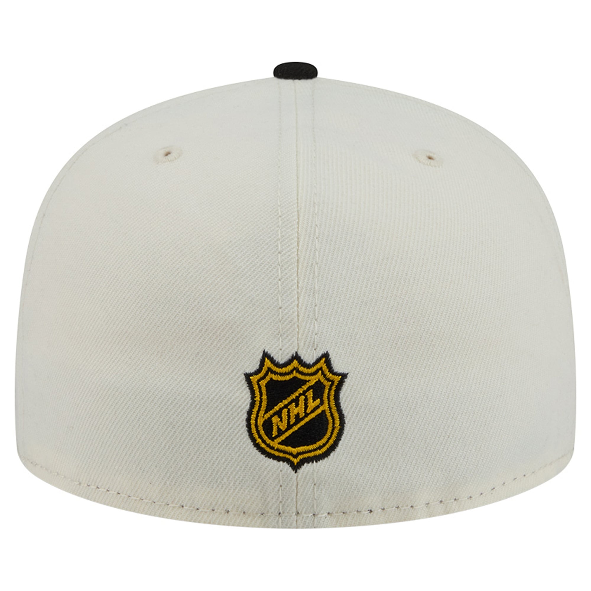 Casquette ajustée New Era 59FIFTY crème/noir Pittsburgh Penguins pour homme