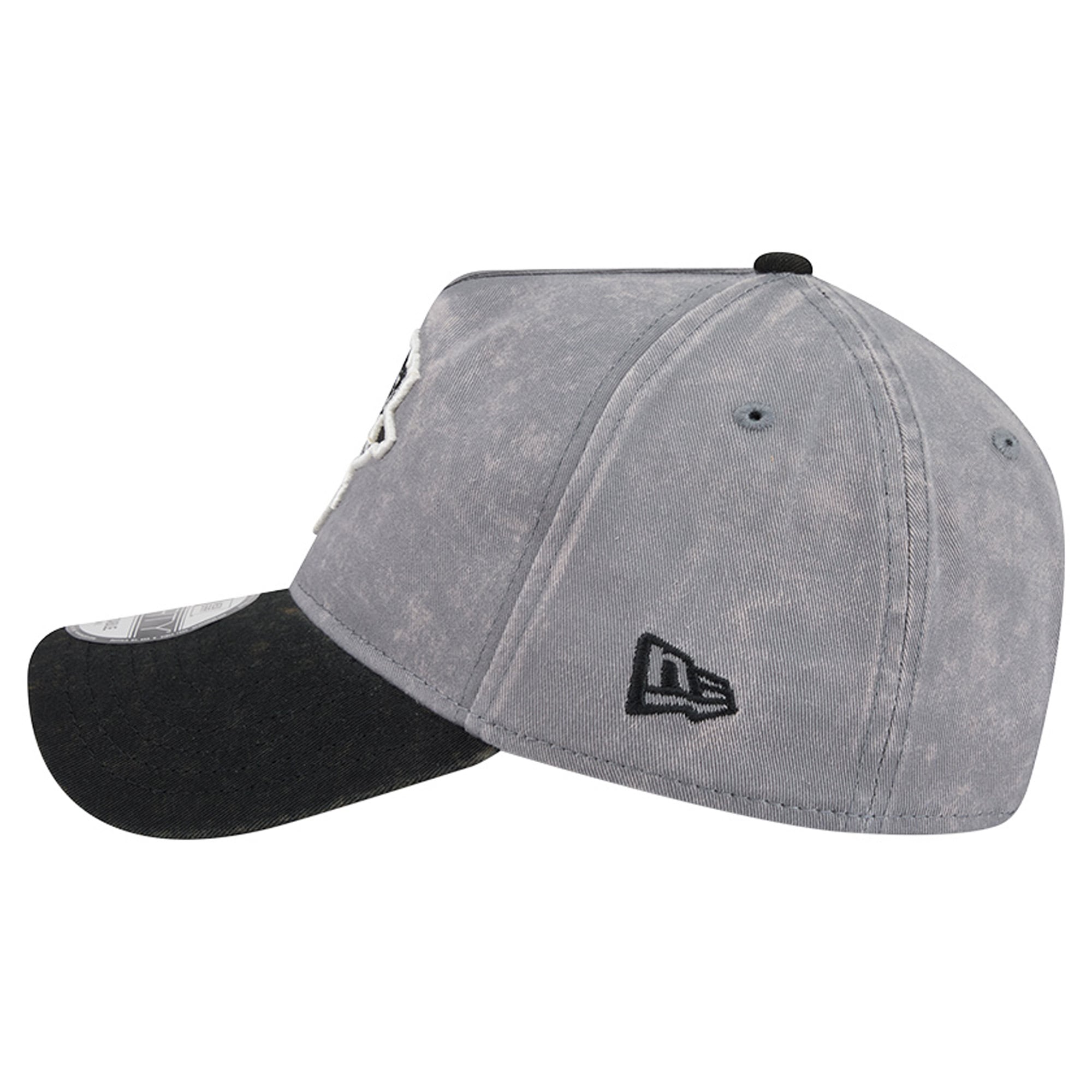 Men's New Era Gray/Black Pittsburgh Penguins Storm A-Frame 9FORTY Adjustable Hat