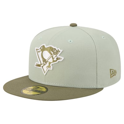 Pittsburgh Penguins New Era Color Pack 59FIFTY Fitted Hat - Sage Green/Olive