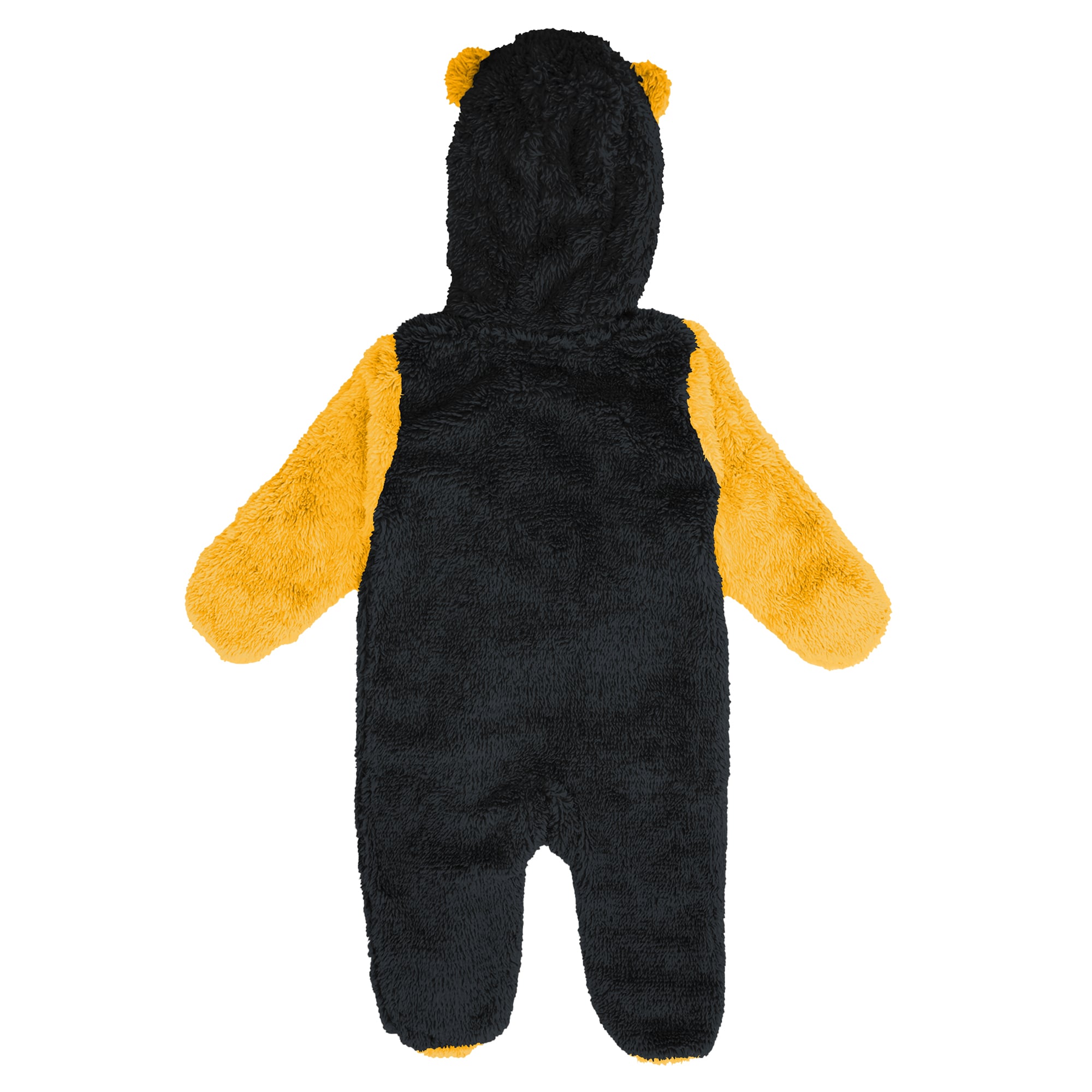 Newborn & Infant Outerstuff Black Pittsburgh Penguins Stay Napping Fleece Bunting Full-Zip Sleeper