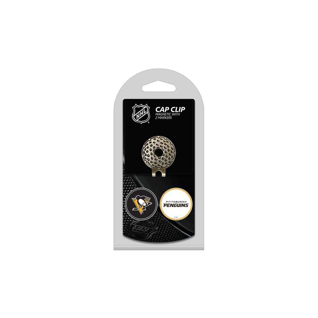 Pittsburgh Penguins Cap Clip with 2 Magnetic Markers Set