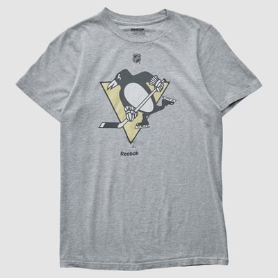 Pittsburgh Penguins Reebok 2010s T-shirt - Heather Gray - XS by Fanatics Real Vintage