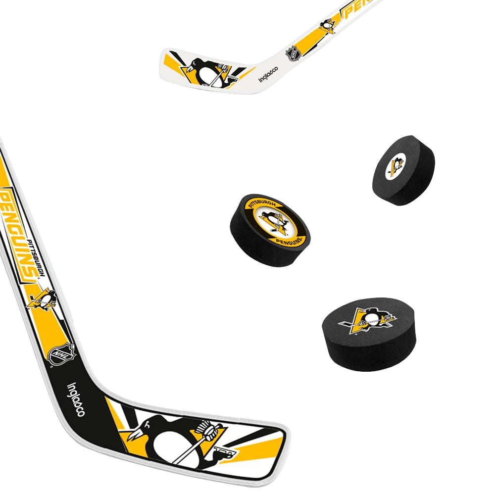 The Sports Vault Pittsburgh Penguins Mini Hockey Stick & Foam Puck Eight-Piece Set
