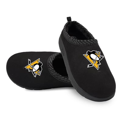 Pittsburgh Penguins ISlide Unisex Primary Logo Mission Slipper - Black
