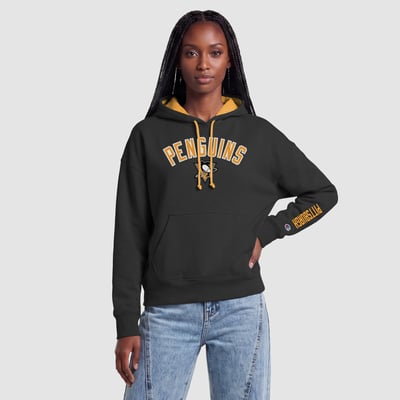 Pittsburgh Penguins Champion Women's Hoodie - Black