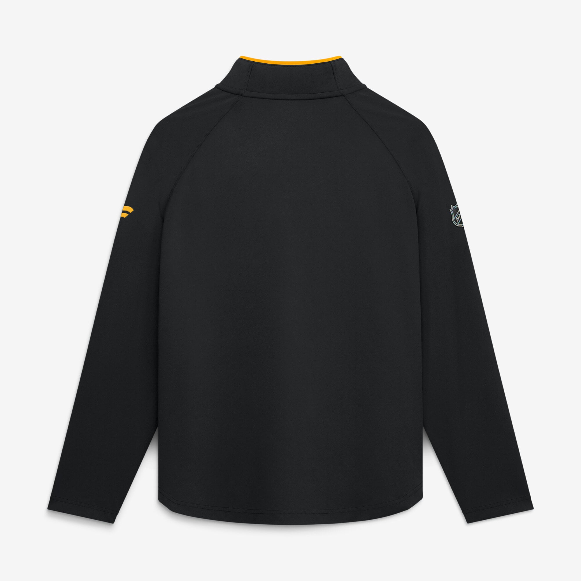 Pull-over léger à col zippé Fanatics noir authentique Pittsburgh Penguins pour femme