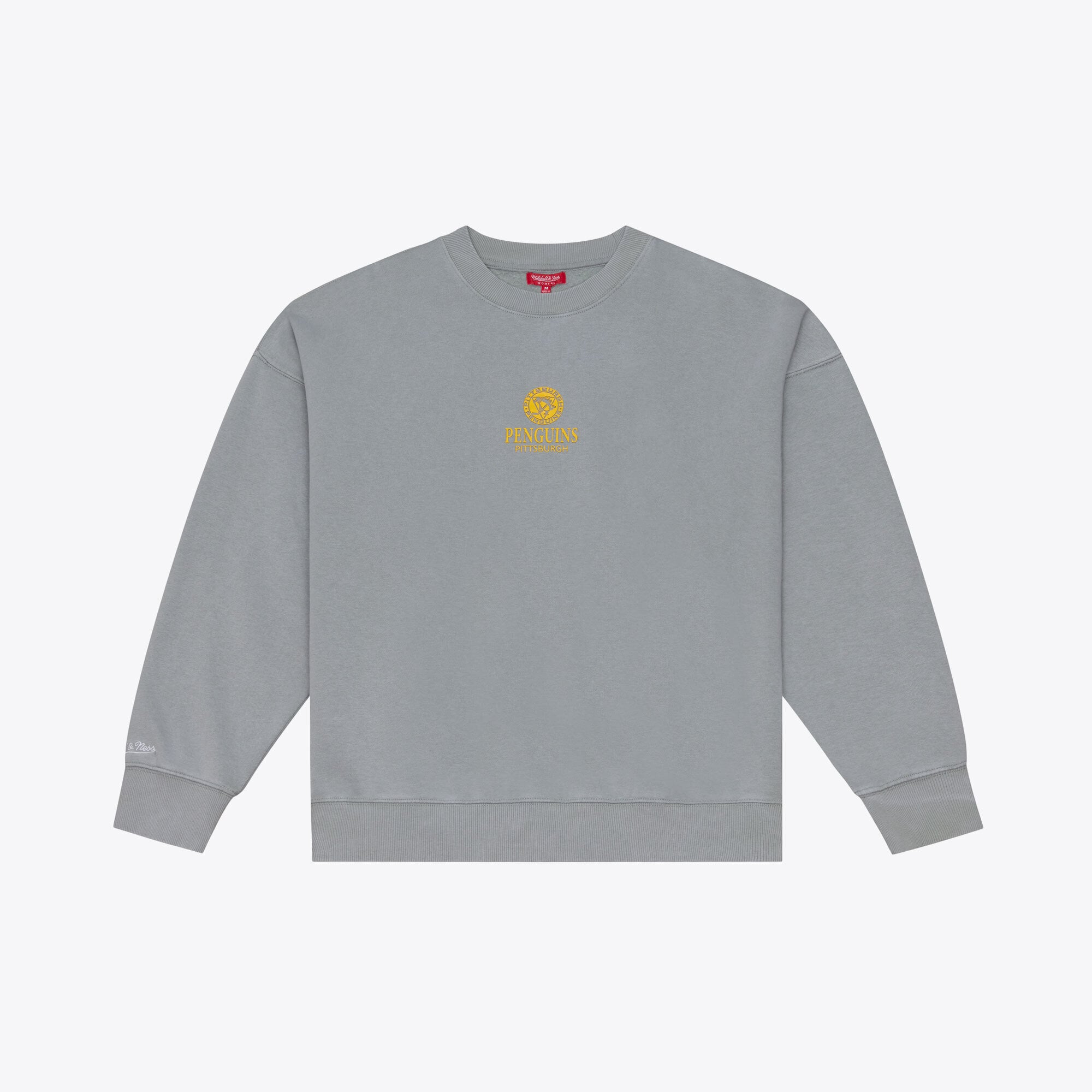 Women's Mitchell & Ness Gray Pittsburgh Penguins Core Essentials Sweatshirt