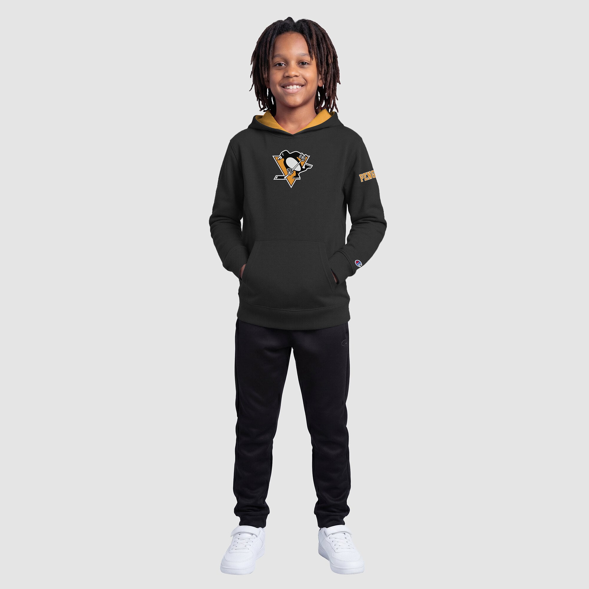 Youth Champion  Black Pittsburgh Penguins Fleece Hoodie