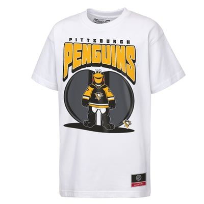  Pittsburgh Penguins Mitchell & Ness Youth Mascot Mania T-Shirt - White