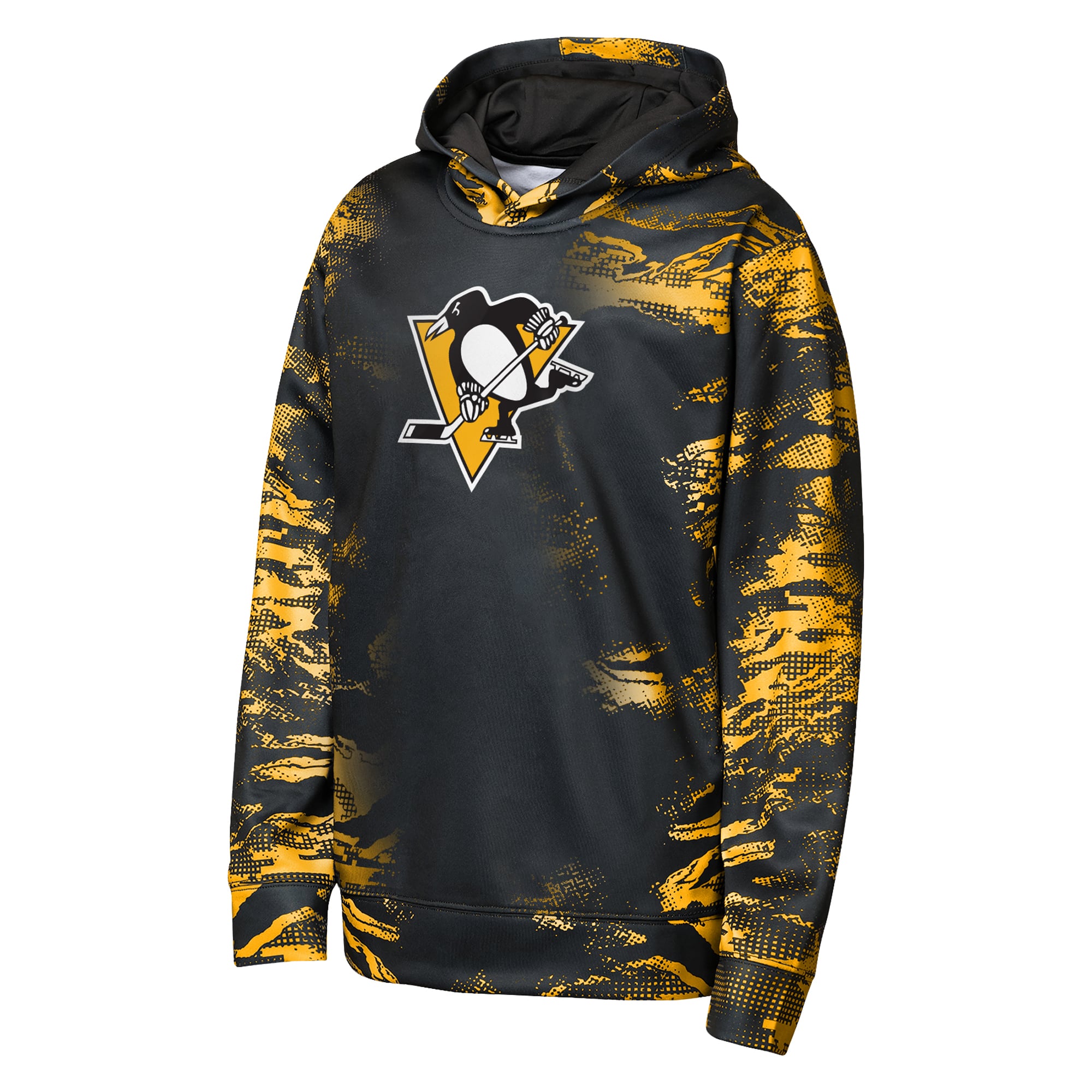 Sweat à capuche noir Youth Outerstuff Pittsburgh Penguins Team Dynamics