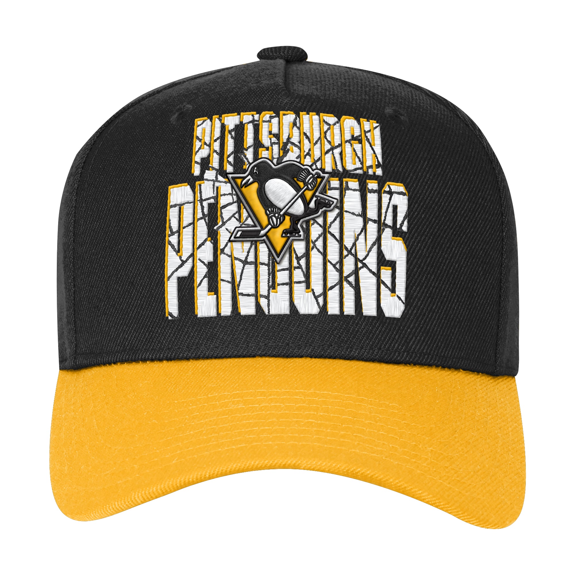 Casquette ajustable noire et or Pittsburgh Penguins pour jeunes Outerstuff