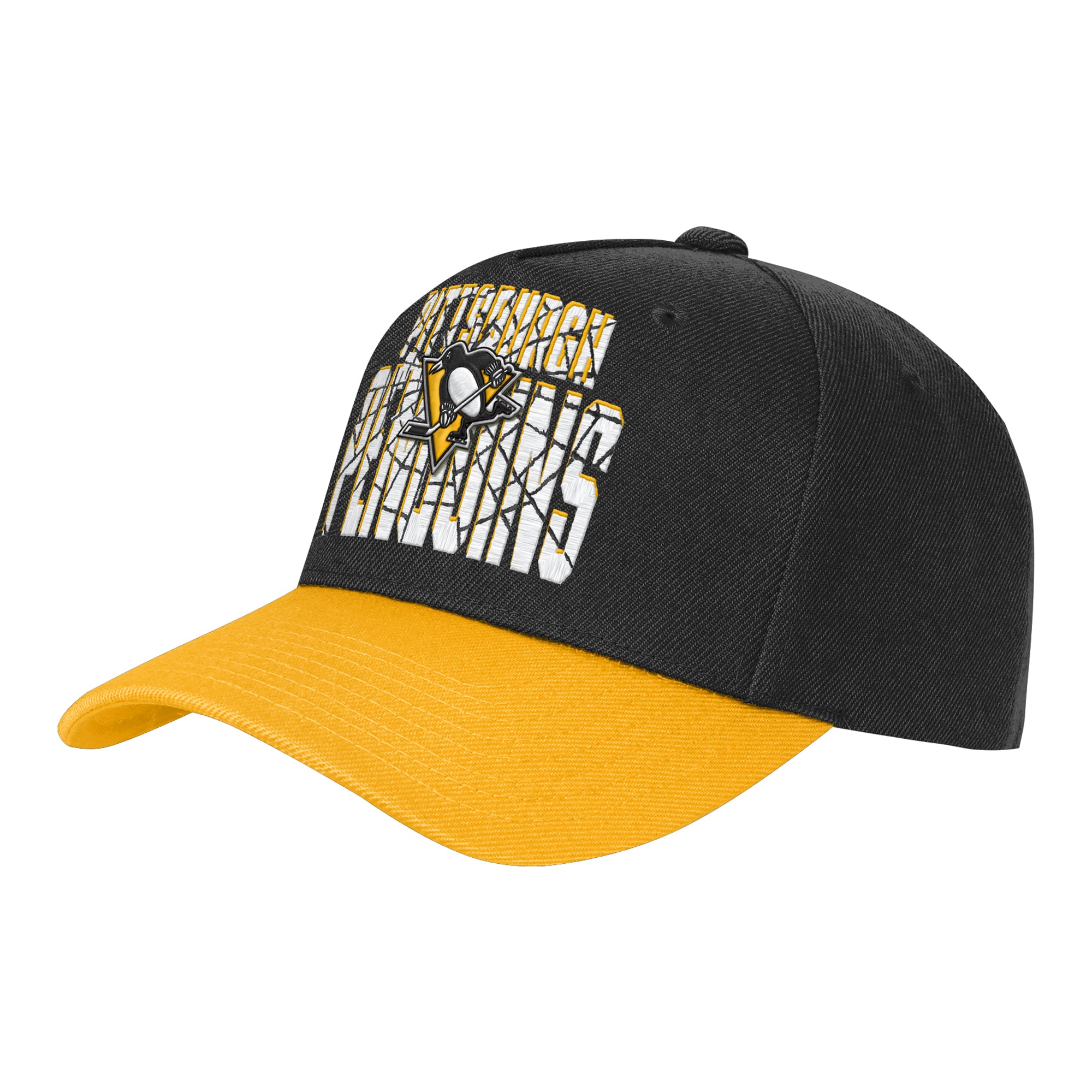 Casquette ajustable noire et or Pittsburgh Penguins pour jeunes Outerstuff