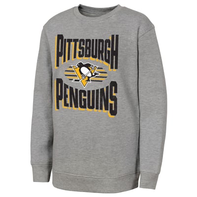 Pittsburgh Penguins Outerstuff Youth Jet Stream Sweatshirt - Gray