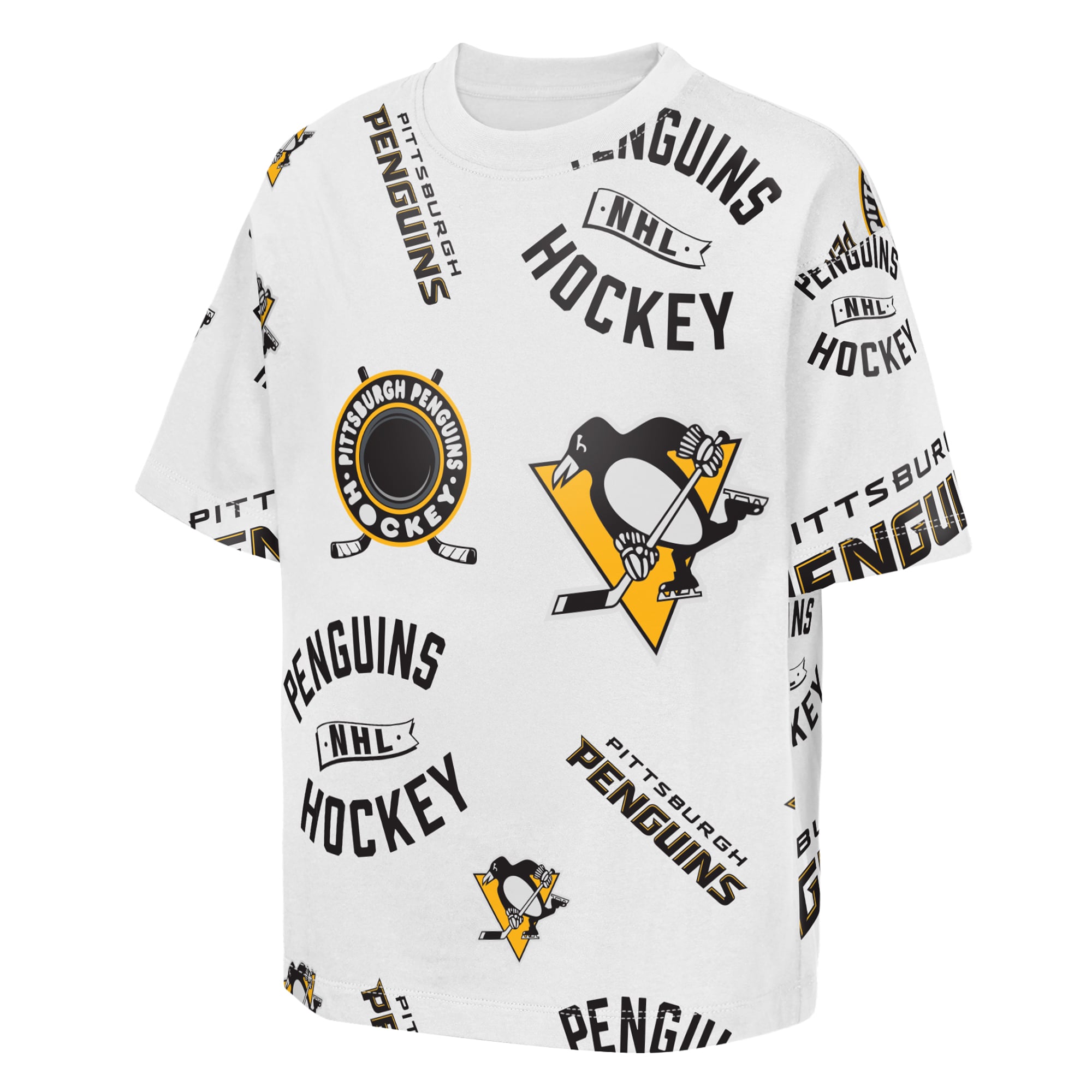 T-shirt blanc Outerstuff Youth Pittsburgh Penguins Unstoppable Elevated