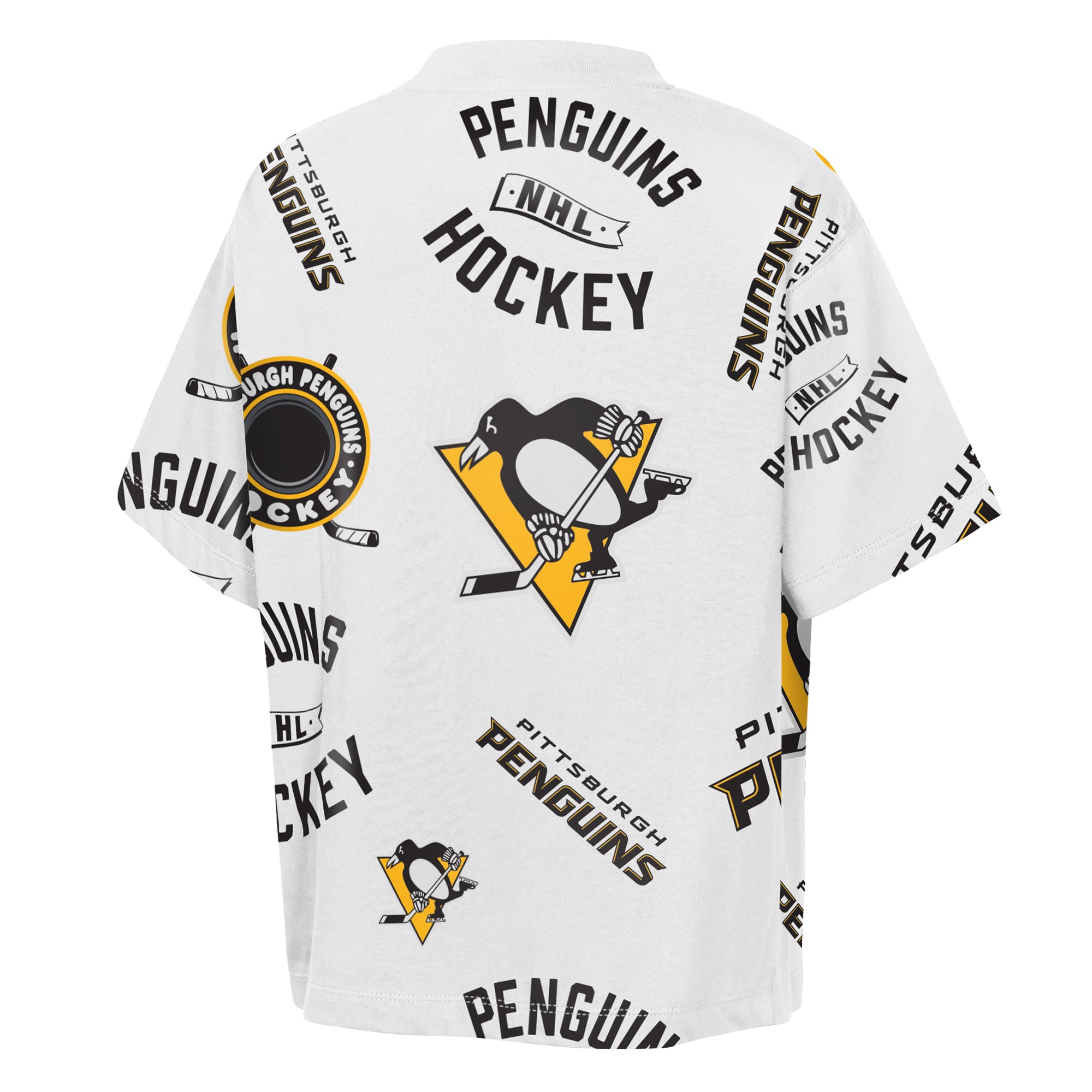 T-shirt blanc Outerstuff Youth Pittsburgh Penguins Unstoppable Elevated