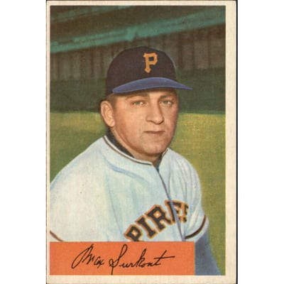 1954 Bowman #75 Max Surkont