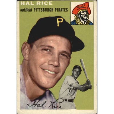 1954 Topps #95 Hal Rice