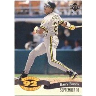 1993 Upper Deck Season Highlights #HI5 Barry Bonds