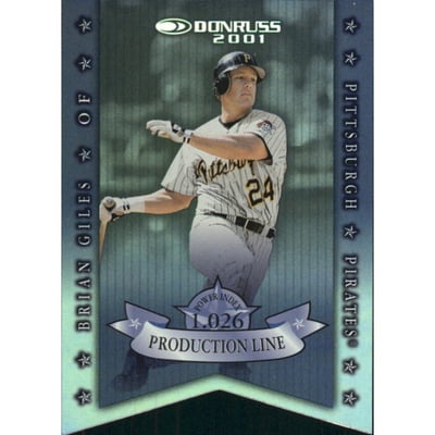 2001 Donruss Production Line Die Cuts #PL55 Brian Giles PI