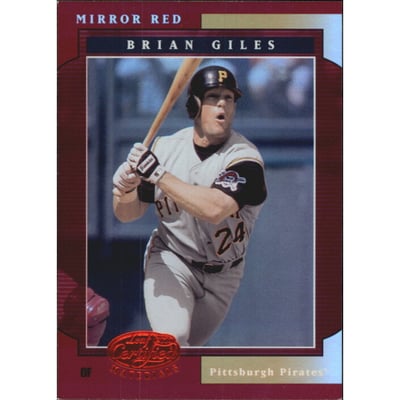 2001 Leaf Certified Materials Mirror Red #66 Brian Giles