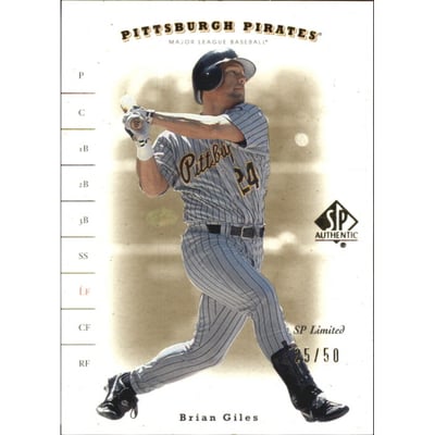 2001 SP Authentic Limited #83 Brian Giles