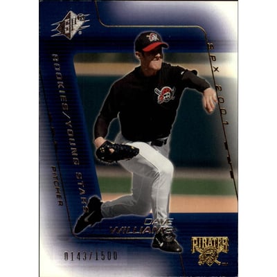 2001 SPx #182 Dave Williams YS RC