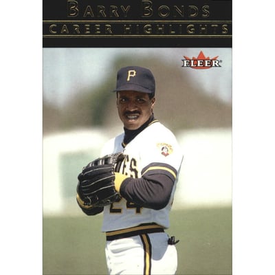 2002 Fleer Barry Bonds Career Highlights #8 Barry Bonds