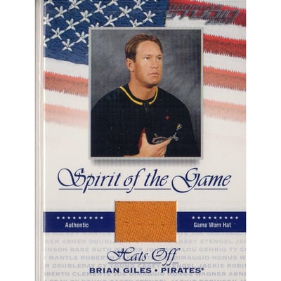 2002 Studio Spirit of the Game Hats Off #30 Brian Giles