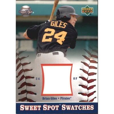 2002 Sweet Spot Swatches #SBG Brian Giles