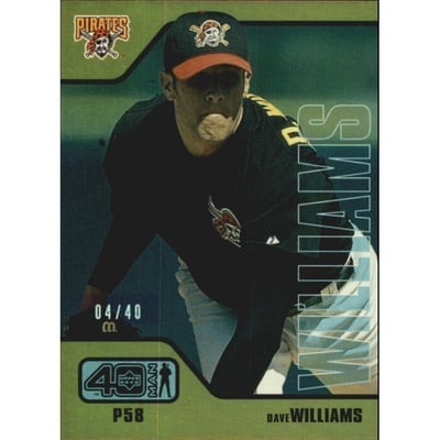 2002 Upper Deck 40-Man Electric Rainbow #919 Dave Williams