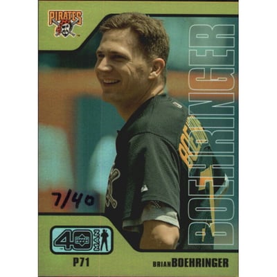 2002 Upper Deck 40-Man Electric Rainbow #929 Brian Boehringer