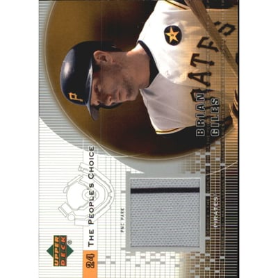2002 Upper Deck Peoples Choice Game Jersey #PJBG Brian Giles