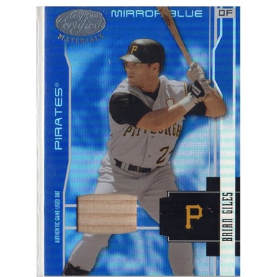 2003 Leaf Certified Materials Mirror Blue Materials #152 Brian Giles Bat/100