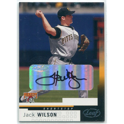 2004 Leaf Autographs #176 Jack Wilson