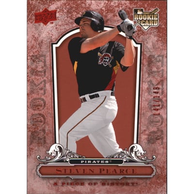 2008 UD A Piece of History Red #137 Steve Pearce