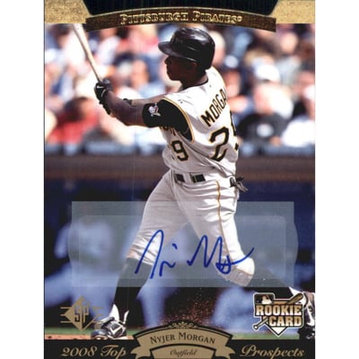 2008 Upper Deck Timeline '95 SP Top Prospects Autographs #202 Nyjer Morgan