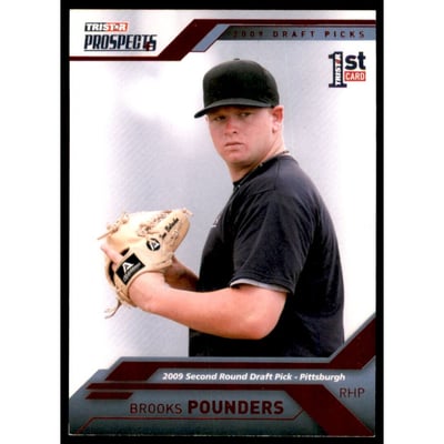 2009 TRISTAR Prospects Plus Red #42 Brooks Pounders