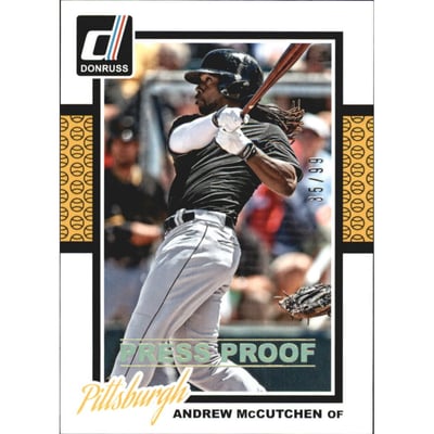 2014 Donruss Press Proofs Gold #324 Andrew McCutchen