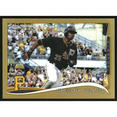 2014 Topps Chrome Update Gold Refractors #MB48 Gregory Polanco