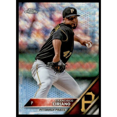 2016 Topps Chrome Blue Wave Refractors #178 Francisco Liriano