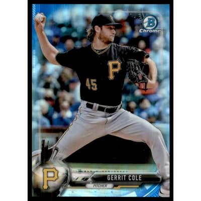 2017 Bowman Chrome Blue Refractors #92 Gerrit Cole