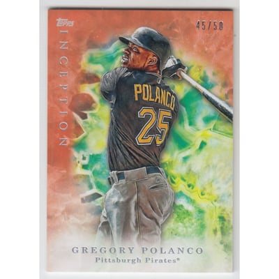 2017 Topps Inception Orange #43 Gregory Polanco