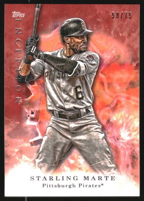 2017 Topps Inception Red #14 Starling Marte