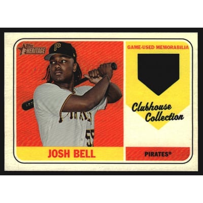 2018 Topps Heritage Clubhouse Collection Relics #CCRJB Josh Bell HN