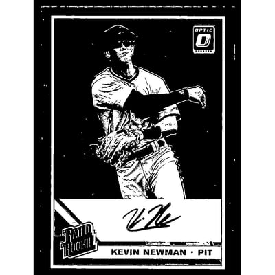 2019 Donruss Optic Rated Rookies Signatures #27 Kevin Newman