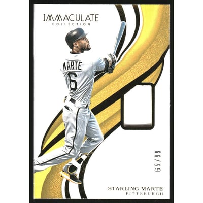 2019 Immaculate Collection #69 Starling Marte JSY/99
